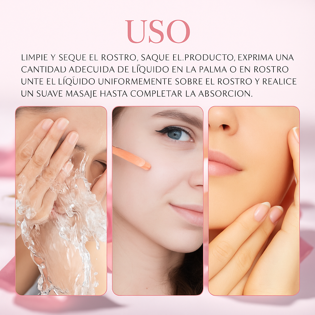 Sérum Facial 5 en 1 con Ácido Hialurónico y Vitamina C – Antiarrugas e Iluminador